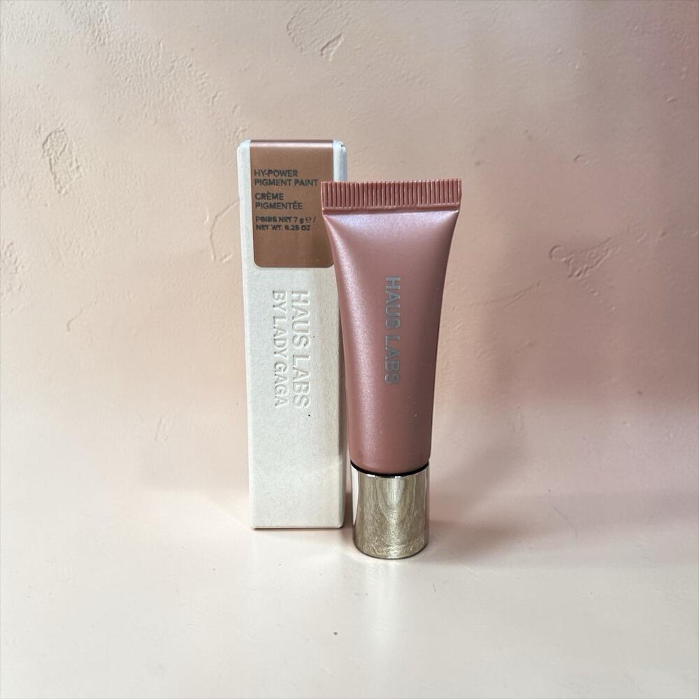 NEW IN BOX Haus Labs by Lady Gaga Hy-Power Pigment Paint 0.25 oz Rose Gold Shimm